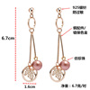 Earrings from pearl, internet celebrity, silver 925 sample