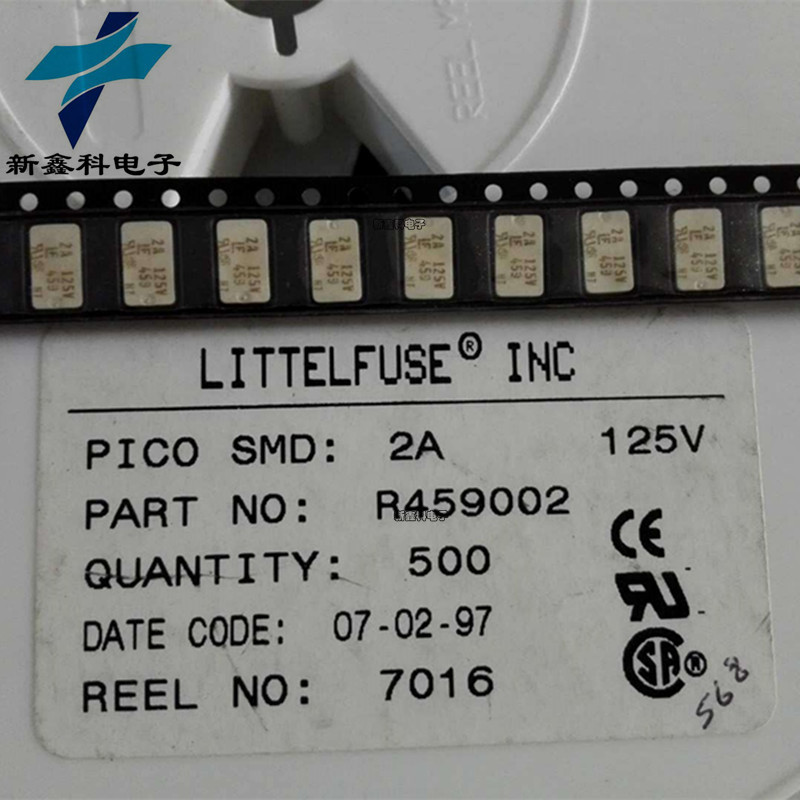 R459002 2A 125V 力特快速熔断保险丝 LF459 5x7mm 贴片保险管