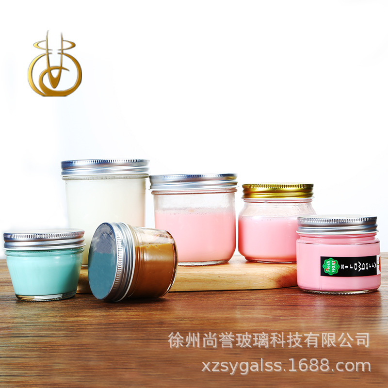 现货200ml鱼子酱玻璃罐 燕窝瓶 蜂蜜瓶 现货玻璃可定做量大从优
