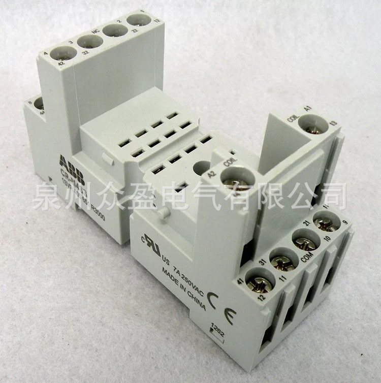 现货ABB插拔式继电器标准型底座 CR-M4SS；10095969 原装正品