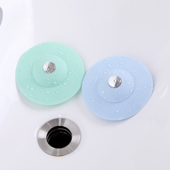 Push-button floor drain spring-loaded closed odor-proof silicone floor drain plug kitchen sink filter floor drain bag packaging