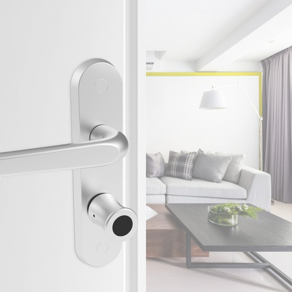 Cross-border e-commerce YL-71 European standard smart lock core, fingerprint, password, key, three-in-one, screenless, with voice lift detail image 5