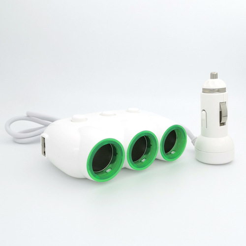 Cigarette lighter one to three multifunctional car charger one to three car mobile phone charger dual usb car charger
