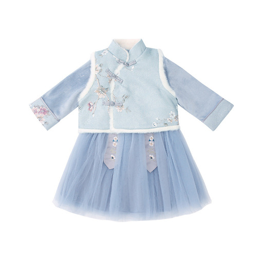 Girls Chineses Qipao kids Hanfu stage performance princess dresses chongsam fairy dress for children