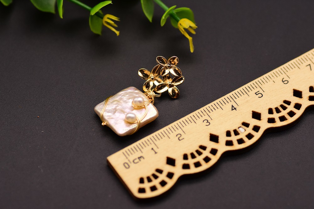 5g Weight Earrings Event & Party Supplies Simple Style Flower Pearl Drop Earrings 1 Pair