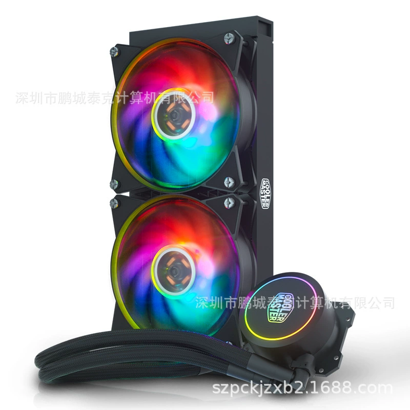 Система жидкостного охлаждения CPU Cool Cool B240 ARGB (ARGB-подсветка/светодиодные бусины/двойной водяной насос/низко-сопротивл. радиатор)