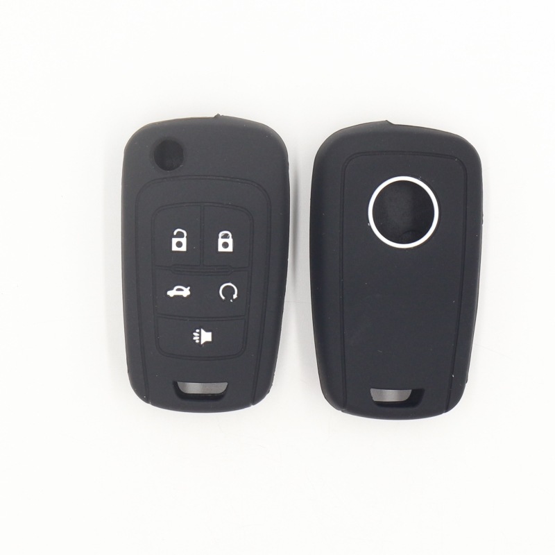 Car key cover for Chevrolet folding 5 key environmental protection silicone car key Case Factory spot