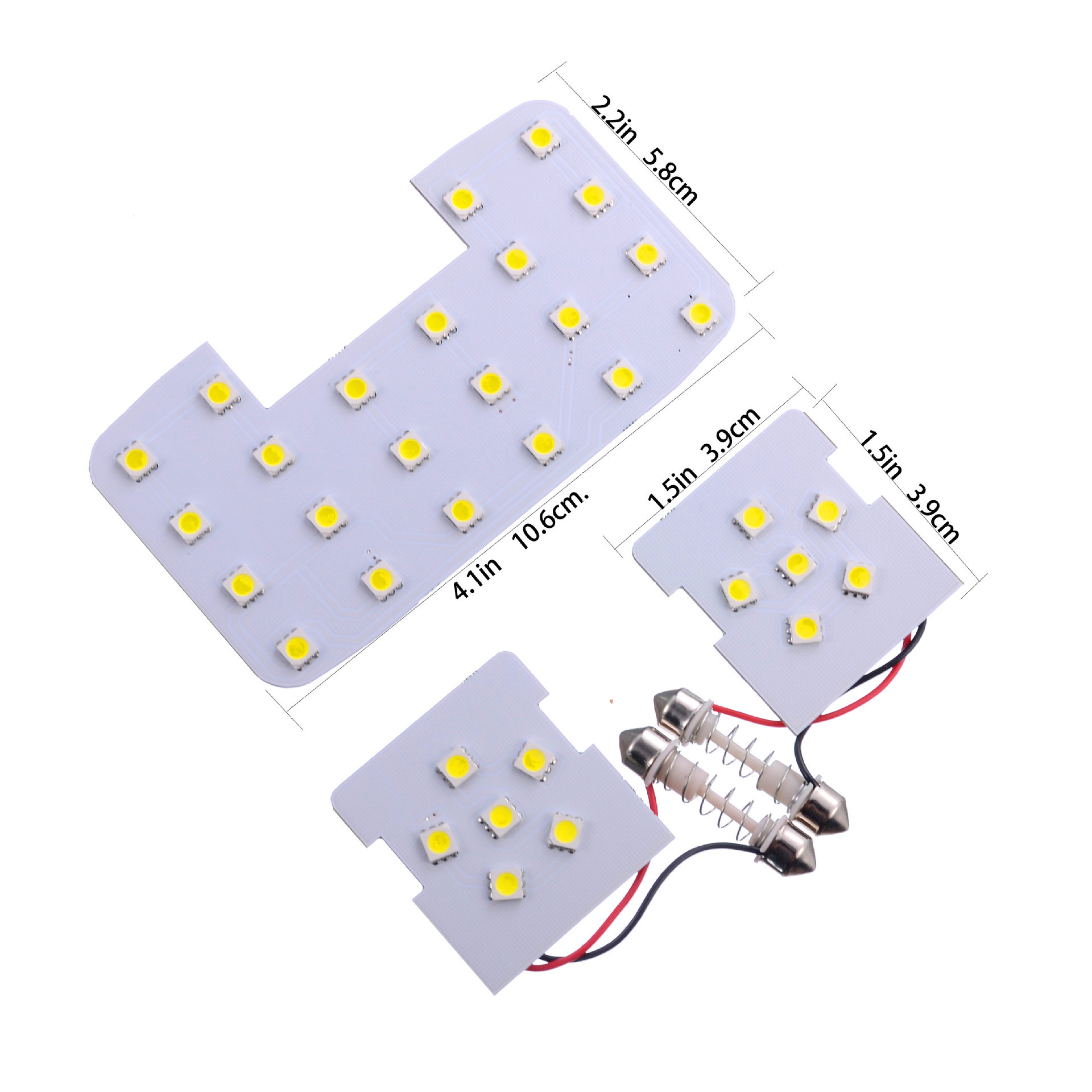 City Light Cross-border Special for K2 Special Reading Light Car Compartment Light 3-piece Car LED Bulb