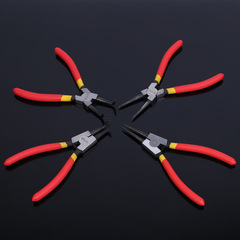 Wholesale multi-specification CR-V circlip pliers, straight mouth curved mouth shaft pliers, manual 7-inch circlip pliers with retaining ring pliers