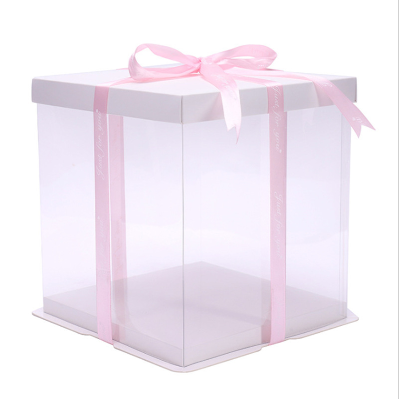 6/7/8/1012 14 pulgadas de doble capa Barbie mayor transparente cumpleaños caja de embalaje caja de fábrica caja completa al por mayor