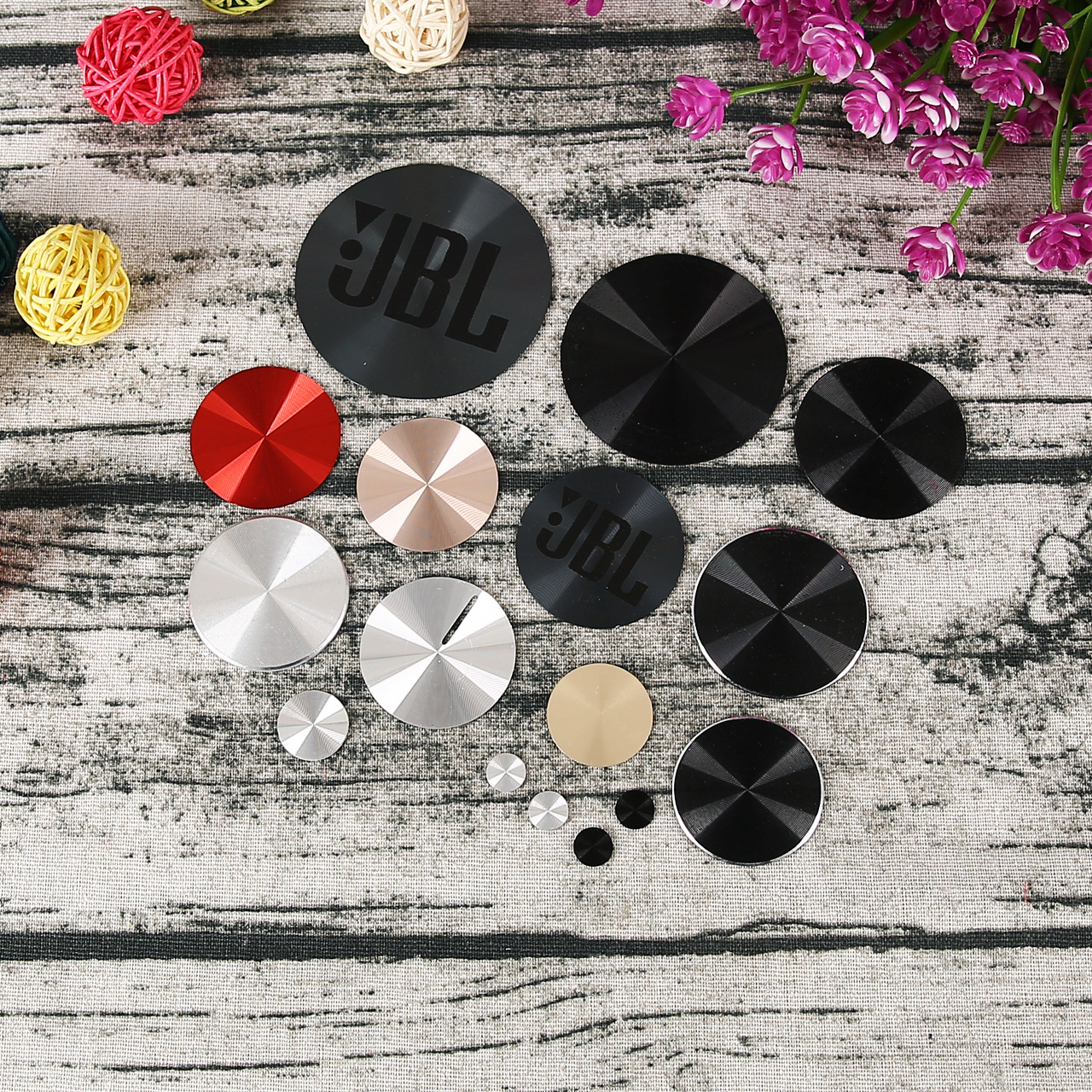 厂家直供铝片氧化CD纹蓝牙耳机音响开关按键旋钮高光纹定 制logo