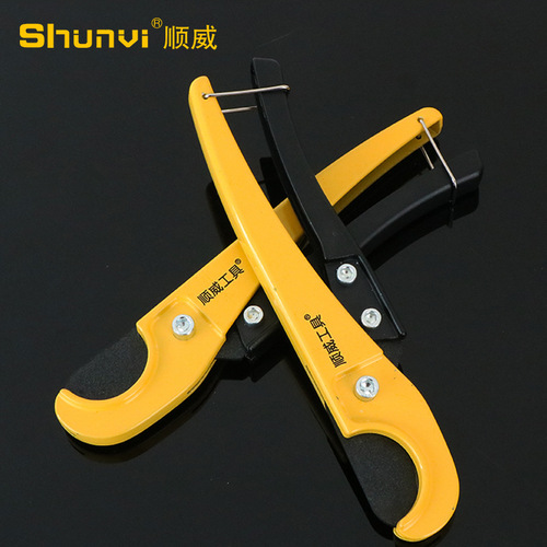 Factory Direct Sale Five-Five Tools Shunwei PVC Pipe Cutter Labor-Saving Multi-Function Plastic PVC Water Pipe Shears