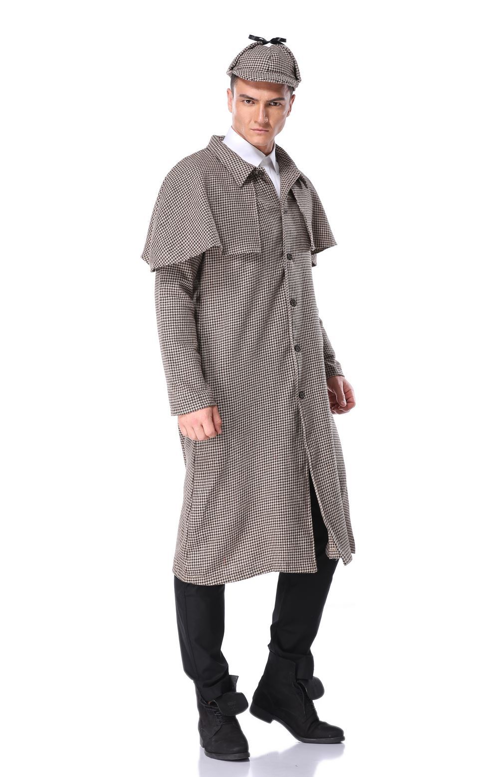 万圣节哈利波特侦探表演服装 成人侦探福尔摩斯表演服装 派对服装-阿里巴巴
