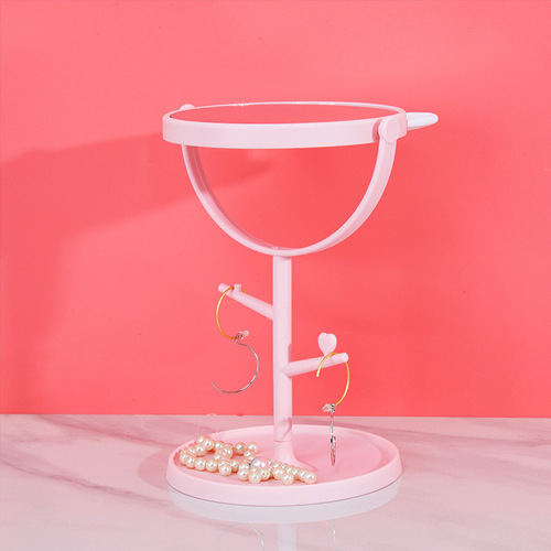 Cat ear desktop vanity mirror HD fashion magnifying princess mirror dormitory desktop vanity mirror beauty mirror