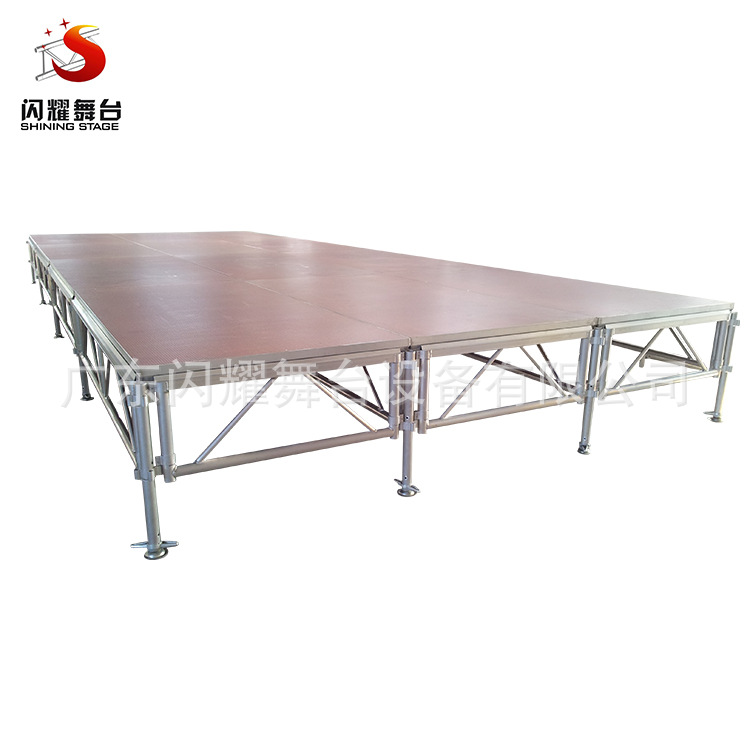厂家促销供应铝合金可调节高度拼装舞台，提供搭建服务