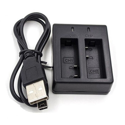 运动相机电池充电座 运动相机配件 电池充电座 座充双充 现货|ru