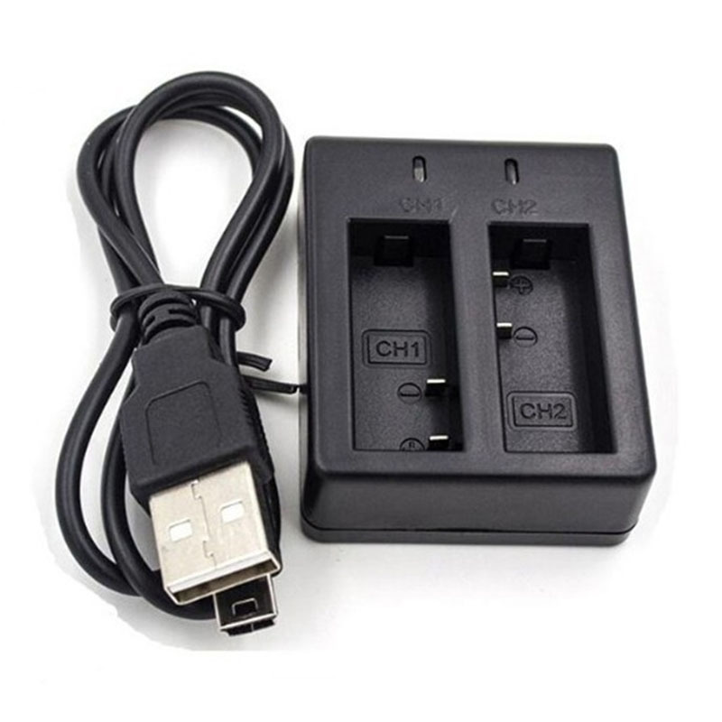 运动相机电池充电座 运动相机配件 电池充电座 座充双充 现货|ru