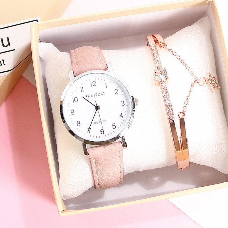 Korean Retro Fashionable Simple Casual Atmospheric Quartz Watch Junior High School Senior high school Students Waterproof Ultra-thin Men and Women Couple