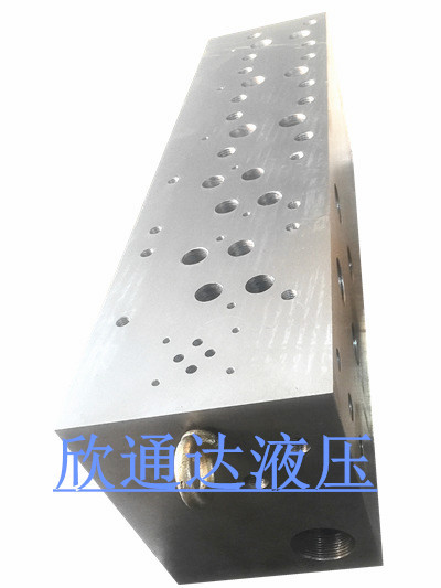 液压阀块 液压油路集成块加工设计定制02/03多联液压阀块集成块