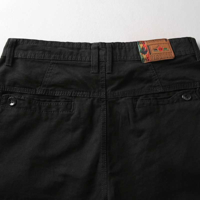 Calças de verão de cor sólida puro algodão capris calças casuais masculinas marca de moda shorts esportivos masculinos_voghion.com
