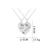 New European and American jewelry Creative Madic Bug Best Friend two -petal love stitching necklace girl jewelry