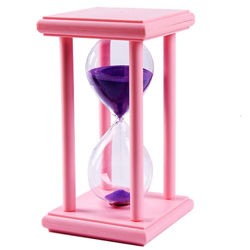 Tiempo reloj de arena temporizador 3/5/15/30 minutos cumpleaños pequeño regalo hogar creativo decoración logotipo fijo image 6