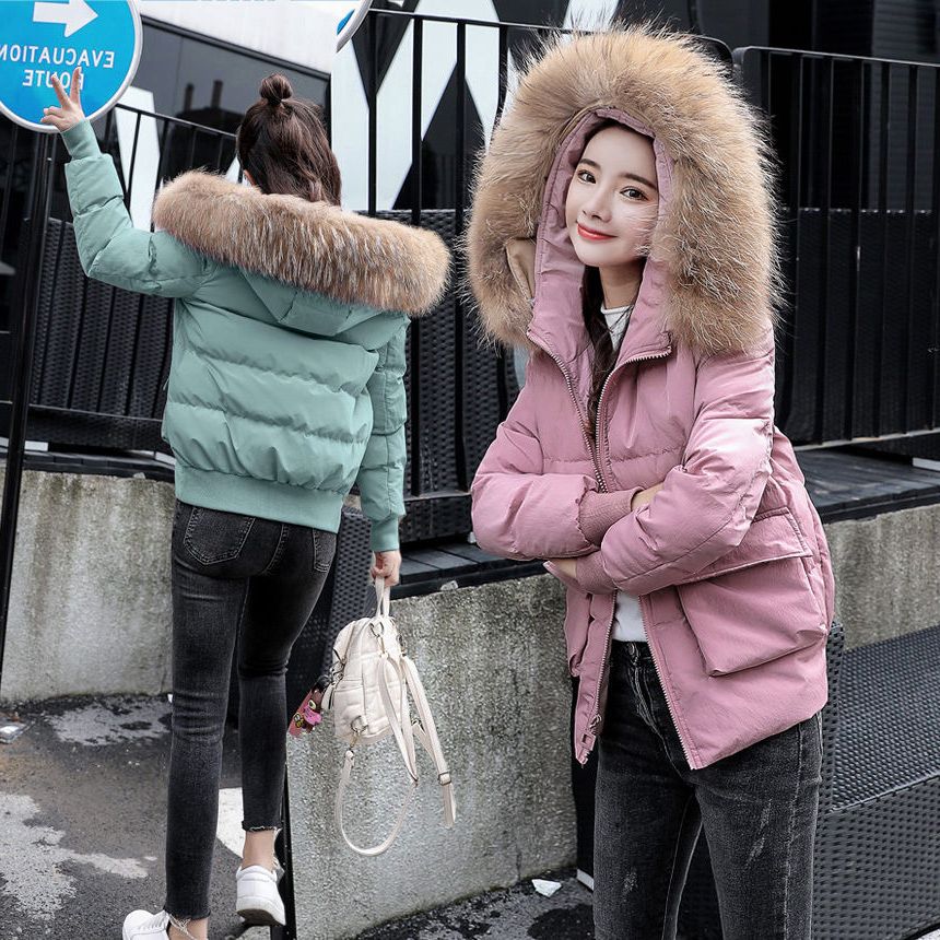 短款棉衣女2019冬季新款韩版宽松百搭加厚连帽小棉袄女装时尚外套