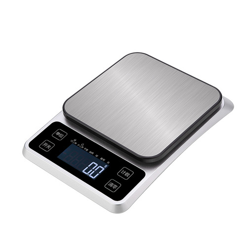 Rechargeable household stainless steel 5kg food baking gram scale 0.1g accurate 10kg platform scale kitchen scale electronic scale