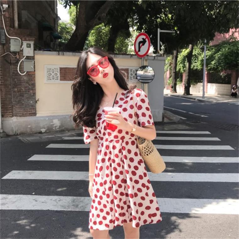Fresh cute beach dress