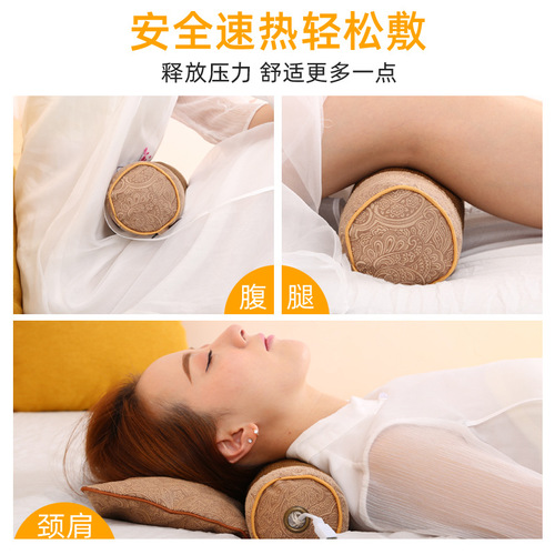 Heat pad Holy Garden Tang electric heating neck and shoulder pillow coarse salt large granules sea salt moxa therapy salt bag for home use and shipping