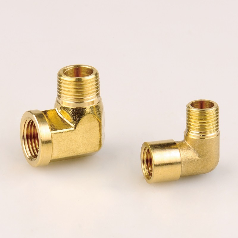 诸暨日新 压铸内外螺纹内丝铜弯头/直角接头 批发