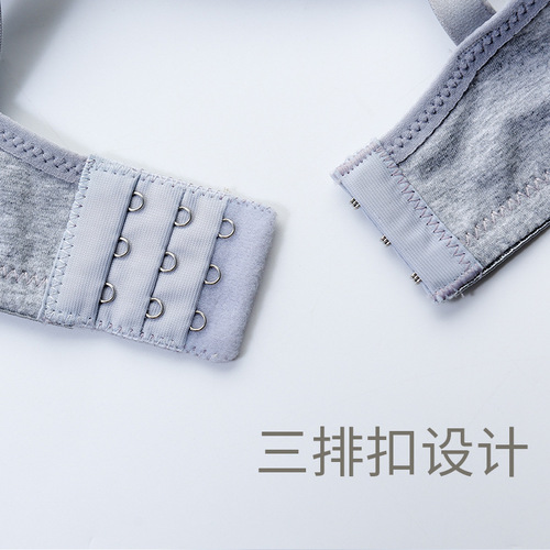 Summer Korean-style girl junior high school comfortable wire-free developmental period pure cotton bra factory wholesale