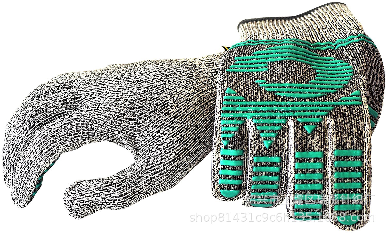 厂家直销5级HPPE防割手套 防切割浸胶食品级屠宰厨房木工花园手套