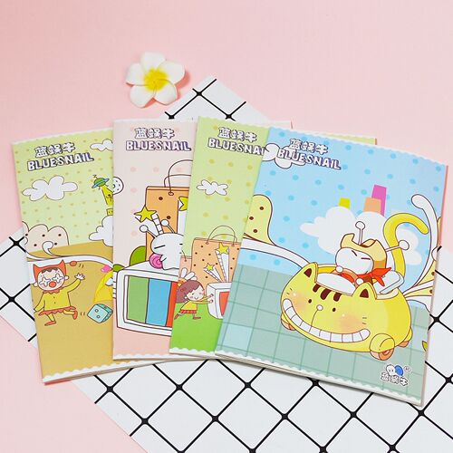 Wholesale A5 Blue Snail Exercise Book English Composition Text Primary School Student Workbook Cartoon Blue Snail Soft Copy