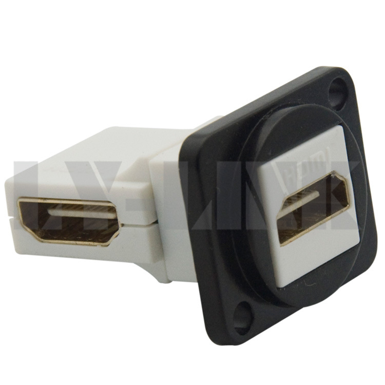 D型 锌合金 弯头HDMI 母对母连接器
