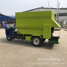 3立方饲草喂料机 大型电动撒料车 全自动饲草喂料机图片高效