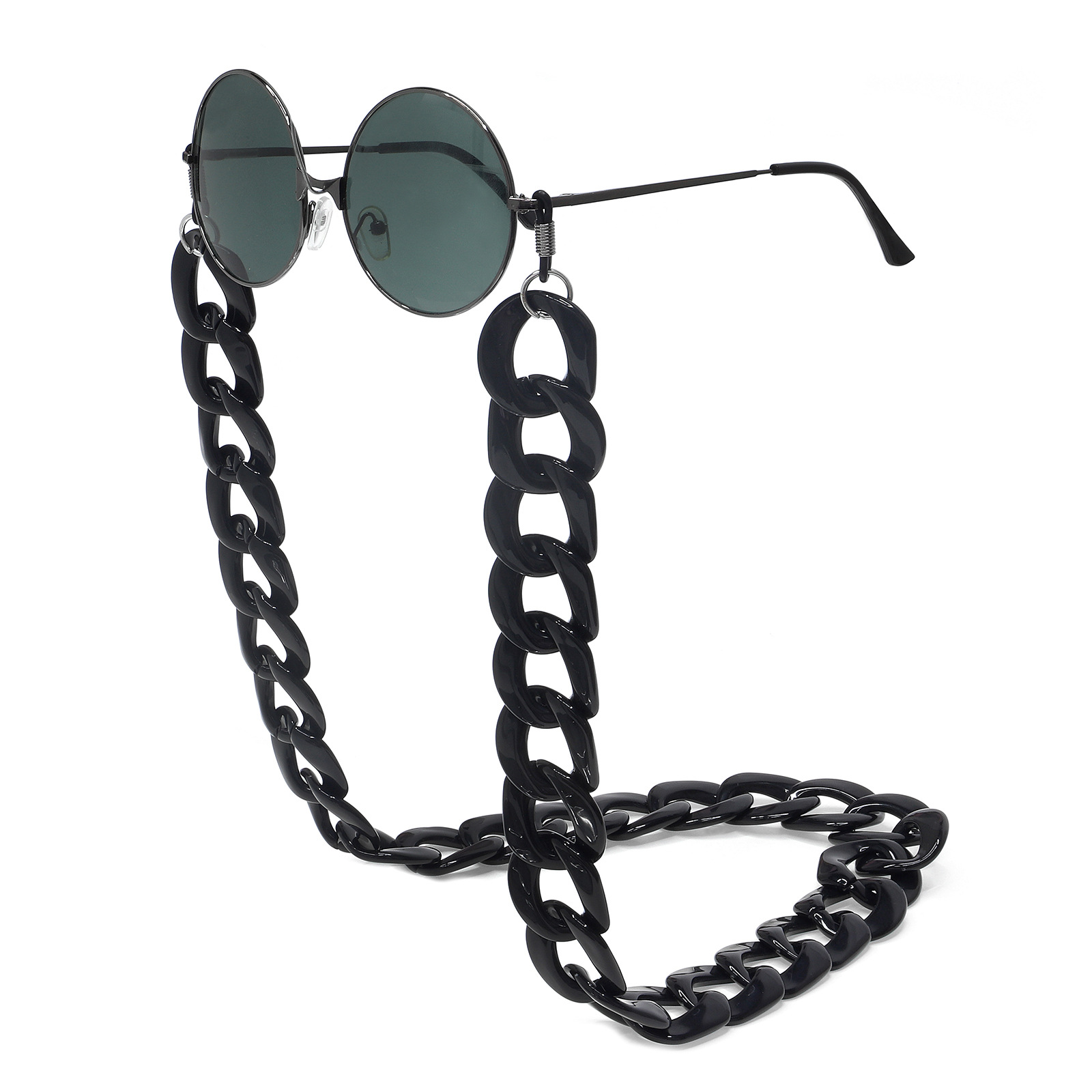 Fashion White String Environmental Protection Anti-skid Anti-lost Glasses Chain display picture 1