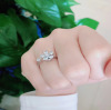 One size small design ring, internet celebrity, light luxury style, on index finger