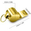 Manufactor wholesale golden whistling Stainless steel strip 6 halter outdoors lifesaving whistling Billable