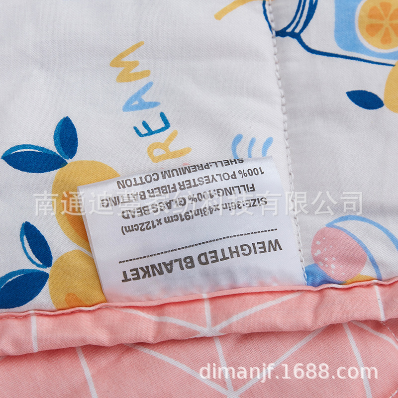 速卖通亚马逊卡通印花儿童毯减压重力毯