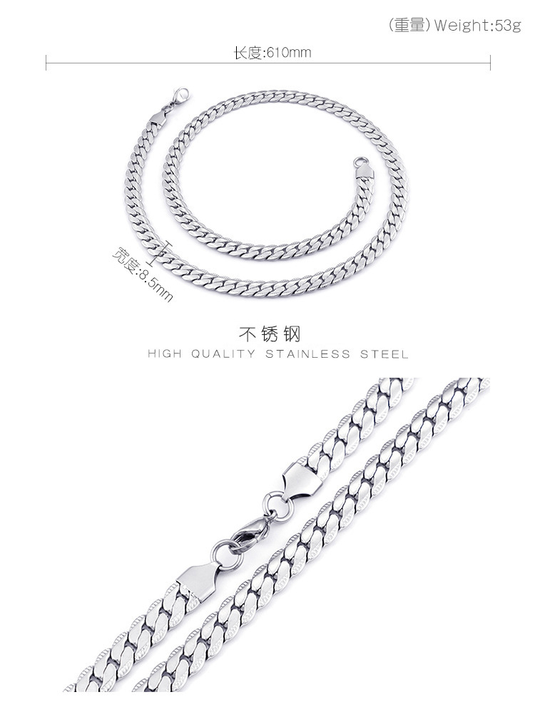 304 Stainless Steel Chain Material Wedding, Travel Occasion PVD Coated 18K Gold Plated Geometric Titanium Steel Fashion Waterproof Non Tarnish Titanium Steel Necklace