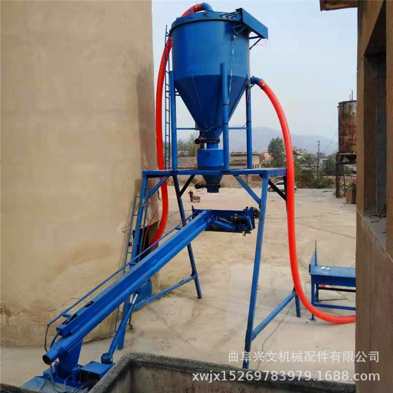 多功能气力型粉煤灰输送机 移动式无尘气力吸送机 山东风力吸料机