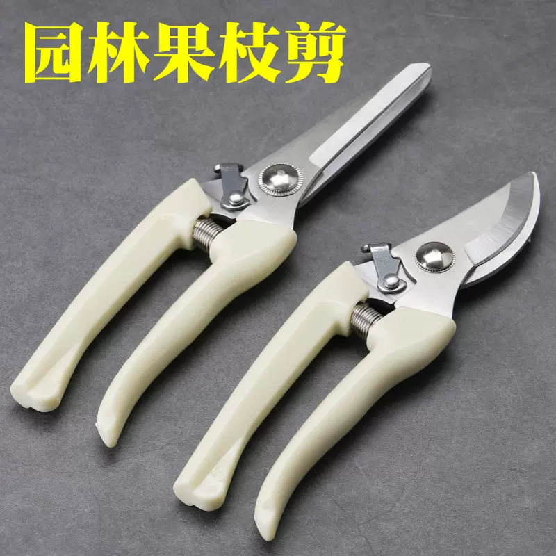 A2852不锈钢修枝剪多功能园艺剪刀果园花枝摘果剪园林树枝工具剪