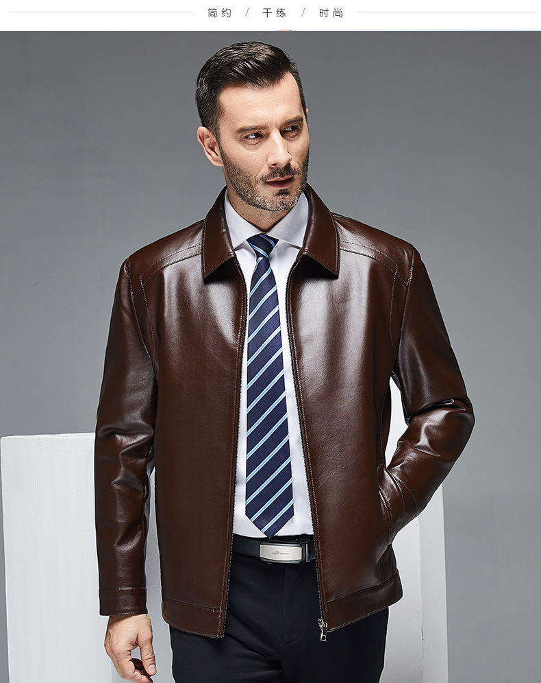 Veste en cuir homme - Ref 3443727 Image 30