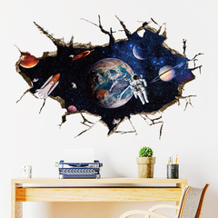 3D Stereo Visual Effect Wall Sticker Astronaut Living Room Dormitory Children's Room Wall Ceiling Decal SK9066A