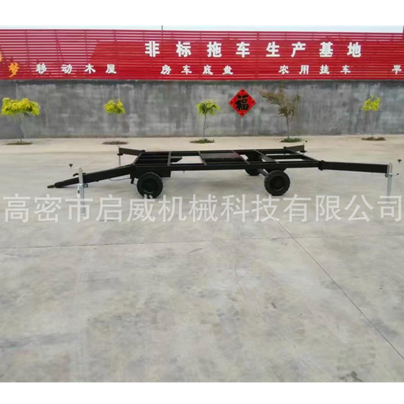 1吨广告拖车  框架平板拖车 非标拖车厂家供应