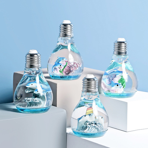 Mediterranean style marine animal light bulb flash ornaments creative micro landscape home student gifts