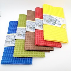 廠家直銷超細纖維素色雙面格子餐墊乾燥墊加厚簡約款瀝水墊批發