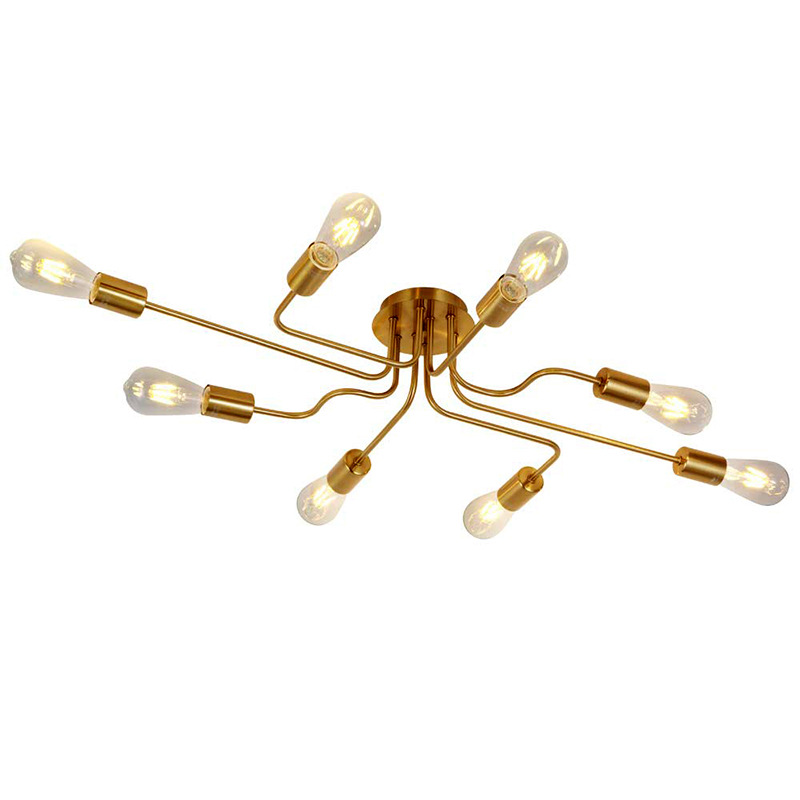 Creative bronze retro ceiling light for living room for bedroom