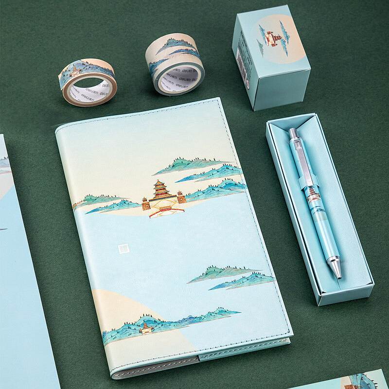 得力SZ626手帐套装230mm*230mm*60mm(颐和园) (单位：个)